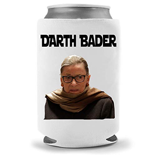 Cool Coast Products - Can Coolies Darth Bader Beer Coolie - RBG Ruth Bader Ginsburg Funny Gag Party Gift Beer Can Cooler | Funny Joke Drink Can Cooler | Beer