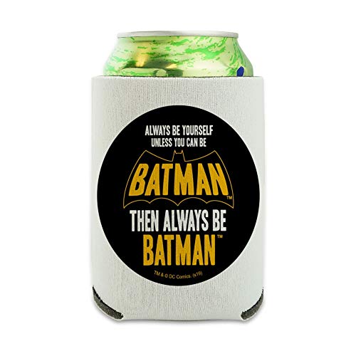 Graphics & More Batman Be Batman Can Cooler - Drink Sleeve Hugger Collapsible Insulator - Beverage Insulated Holder