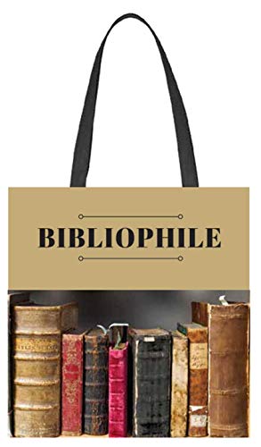 Taradactile "Bibliophile" Tote Bag for Nerds, Book Lovers, Readers, Writers, Bookworms