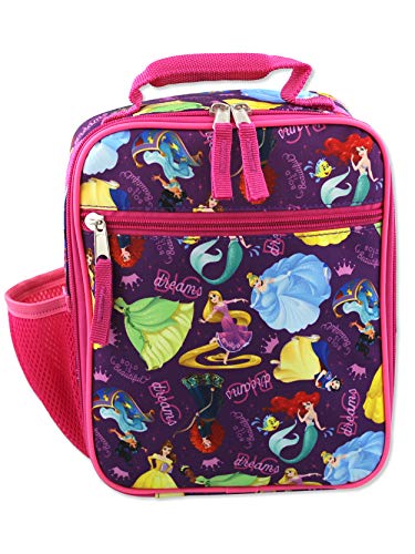 Disney Princess Girl's Soft Insulated School Lunch Box (One Size, Purple/Pink)