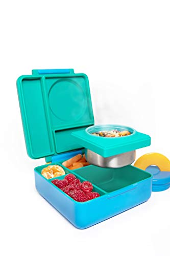 OmieBox Bento Box for Kids - Insulated Bento Lunch Box with Leak Proof  Thermos Food Jar