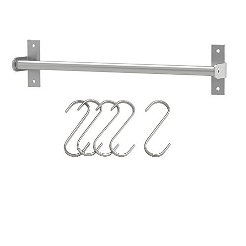 IKEA Ikea Kitchen Rail Grundtal Bar Decorative Organizer (5 Hooks Included) 15.75