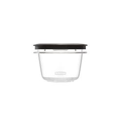 Rubbermaid (2 Pack) Premier Food Storage Containers 2 Cup Capacity Clear Plastic Stain Resistant Freezer Safe Microwave Safe