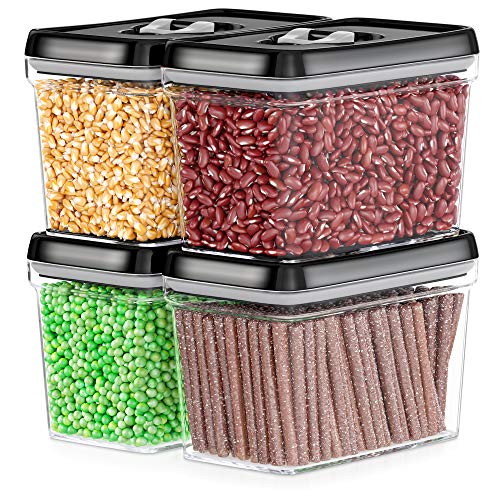 DWLLZA KITCHEN DWÃ‹LLZA KITCHEN Airtight Food Storage Containers - Pantry Snacks Kitchen Container, Baking Supplies, 4LB Sugar & Flour