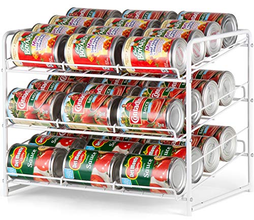 Auledio Stackable Can Rack Organizer For Kitchen Cabinet, Pantry  Organization And Storage Dispenser, Holds 36 Soda Cans Or