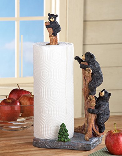 COLLECTION Collections Etc Northwoods Bears Paper Towel Holder