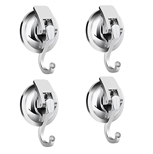 iRomic Heavy Duty Vacuum Suction Cups Hooks (4Pack) Specialized for Kitchen&Bathroom&Restroom Organization