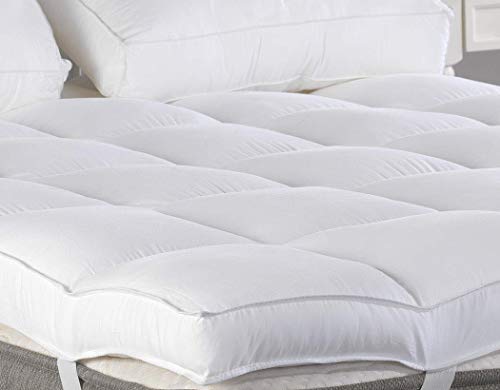 Marine Moon Full Mattress Topper, Plush Pillow Top Mattress Pad/Bed Topper, Hotel Quality Down Alternative Pillow Topper