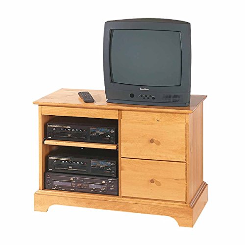 Renovators Supply Manufacturing Entertainment Consoles for TV Heirloom Pine Kit 25 Inches