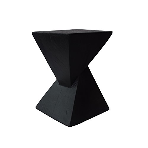 Christopher Knight Home Jerod Light-Weight Concrete Accent Table, Black