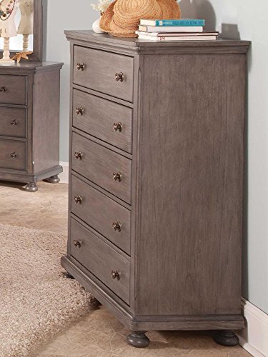 NCF Furniture Alabaster Youth Chest in Rustic Pewter Finish