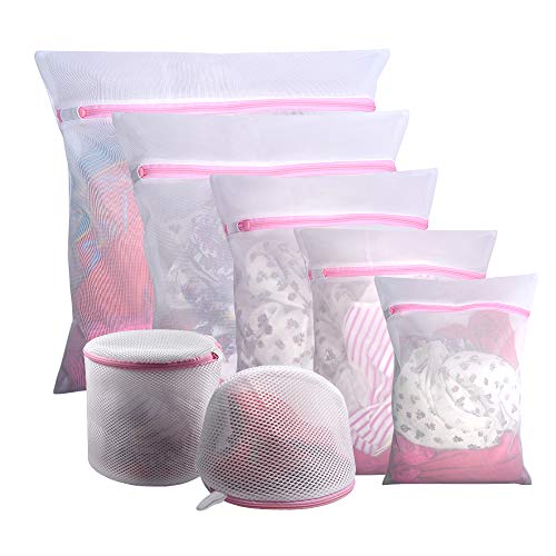 Gogooda 7Pcs Mesh Laundry Bags for Delicates with Premium Zipper, Travel Storage Organize Bag, Clothing Washing Bags for