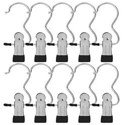 BEWISHOME 24 PCS Laundry Hook Boot Hanging Hold Clips Portable Hanging Hooks Home Travel Hangers Clothing Clothes Pins,