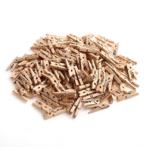CCINEE 150 PCS Mini Wooden Clothespins,Multi-Function
