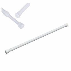 Wellgoods Spring Curtain Tension Rods Adjustable Extension Rod for Cupboard Bathroom Window Closet -15.7 to 27.5 Inches