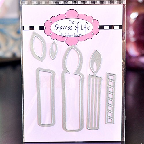 The Stamps of Life Candle Die Cuts for Card-Making and Scrapbooking Supplies and DIY Crafts by The Stamps of Life - Club Die Set