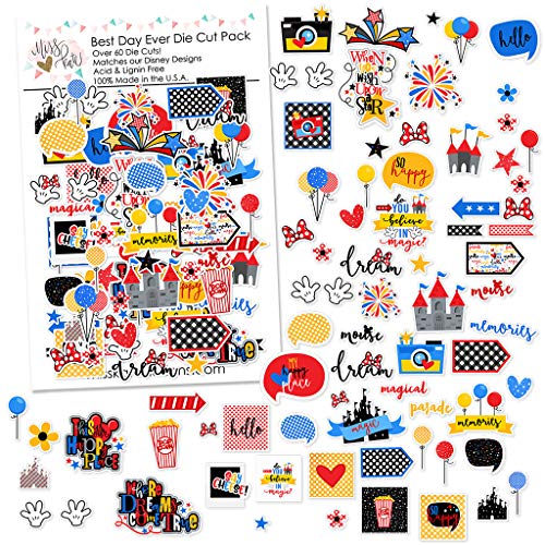Miss Kate Cuttables Paper Die Cuts - Best Day Ever - for Disneyland