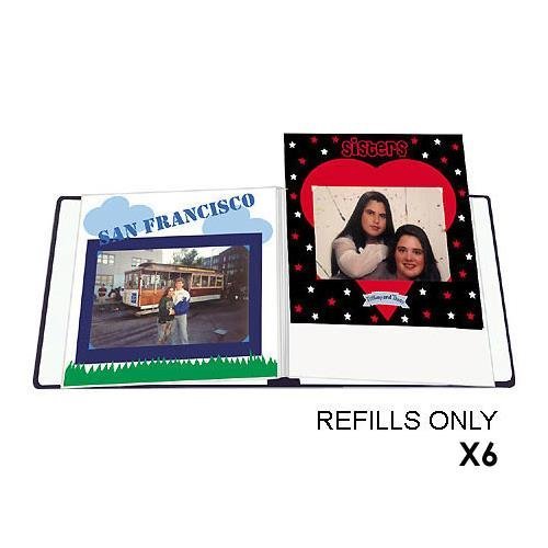Pioneer RW85 Deluxe EZ Load Scrapbook Refill Pages, 8x11", White, Pack of 6