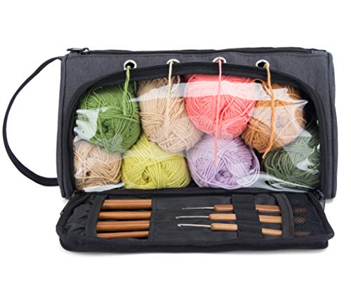 PACMAXI Pacmaxi Yarn Storage Knitting Organizer Lightweight Yarn Storage  Bag with Holes Portable Knitting Organizer for Cotton Yarns