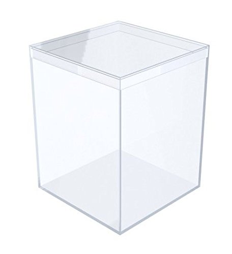 Gary Plastic Packaging Clear Plastic Box - 3 7/16" Square X 4 1/2" Tall - 6 Boxes Per Pack