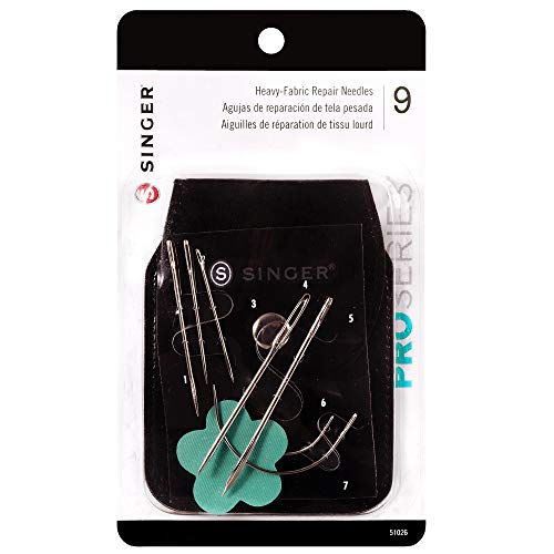 SINGER 51026 ProSeries Heavy Duty Household Hand Needles with Storage Pouch and Needle Puller