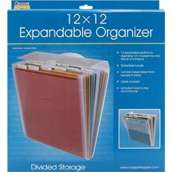 ADVANTUS CORPORATION Advantus Cropper Hopper Expandable Paper Organizer, Frost, 12-Inch-by-12-Inch