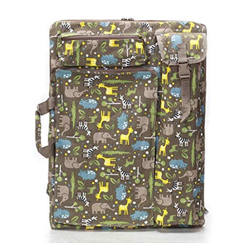 sleeri Art Portfolio Bag - Art Portfolio Case Tote Bag Carry Backpack - 4K Canvas Artist Travel Sketch Board Drawboard Sketchpad Art