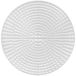 Darice Plastic Canvas 7 Count 12 inch Circle Clear 33305 (12-Pack)