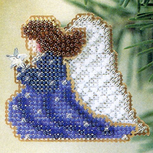 Mill Hill starlight angel beaded counted cross stitch ornament kit mill hill 2002 winter holiday h197
