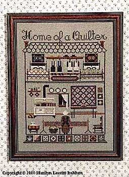 Told in a Garden Home of A Quilter Cross Stitch Chart
