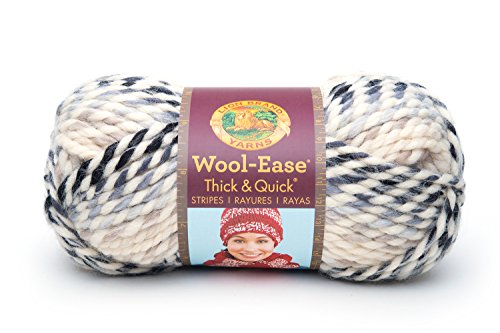 Lion Brand Yarn Lion  640-609 Wool-Ease Thick & Quick Yarn , 97 Meters, Moonlight