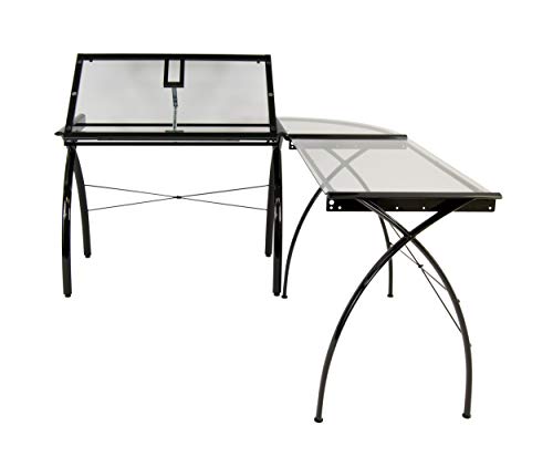 SD STUDIO DESIGNS Studio Designs Futura LS WorkCenter with Tilt Top Adjustable Drafting Table Craft Table Drawing Desk Hobby Table Writing Desk