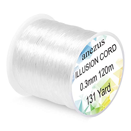 J62FVCV Anezus Fishing Line Nylon String Cord Clear Fluorocarbon Strong Monofilament  Fishing Wire