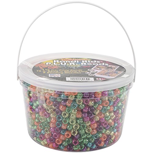 The Beadery Ultra Kandi Rave Bead Bucket, Sparkle Multicolor