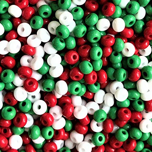 Jablonex Czech Seed Beads 6/0 Ho Ho Ho Christmas Mix (1 Ounce)