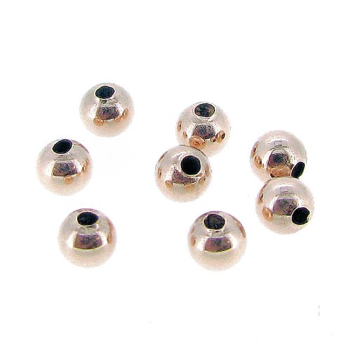 Dreambell 20 pcs 14k Rose Gold Filled Round Seamless Bead Spacer 3mm