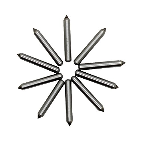 AUTOTOOLHOME 10pcs Scribe Tips Engraver Pen Bits Carbide Scriber Bit Point Nozzle for Electric Engraver Engraving Metal Wood