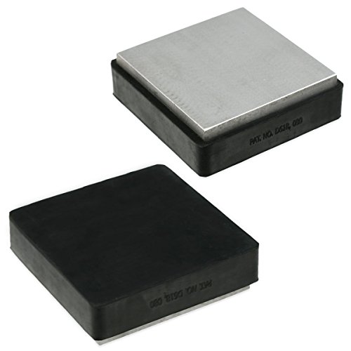 Wolfpack Intl Jeweler's 2-in-1 Steel and Rubber Bench Block 4 x 4-Inches