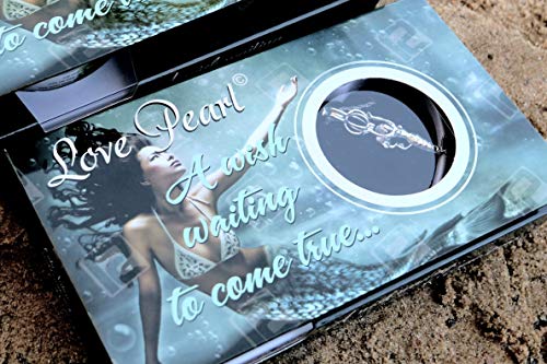 Love Pearl Mermaid Love Wish Pearl Kit Chain Necklace Kit Pendant Cultured Pearl in Kit Set with Stainless Steel Chain 16"