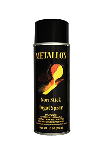 PMC Supplies LLC Metallon Non-Stick Ingot Mold Lubricant Spray Releasing Agent Clean Precious Metal Casting Gold Silver Cast Iron Steel Molds