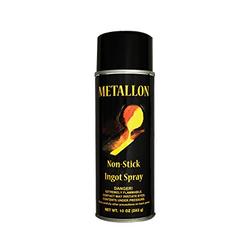 PMC Supplies LLC Metallon Non-Stick Ingot Mold Lubricant Spray Releasing Agent Clean Precious Metal Casting Gold Silver Cast Iron Steel Molds