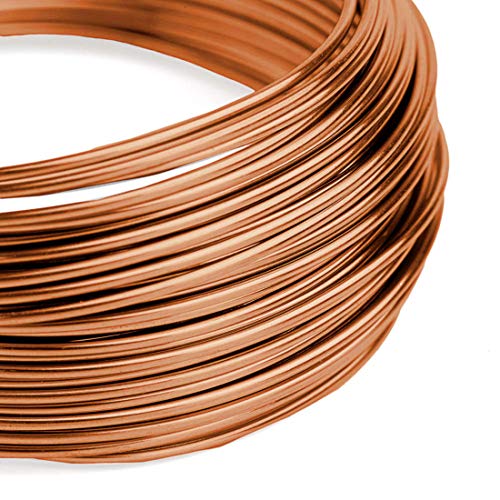 Bedrock Jewelry Copper Wire Solder, 10 ft, 18 Gage, Cadmium-Free Made in The USA
