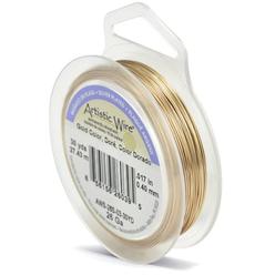 Artistic Wire Findingking Gold Tone Artistic Beading Wire Craft 26 Gauge 45ft