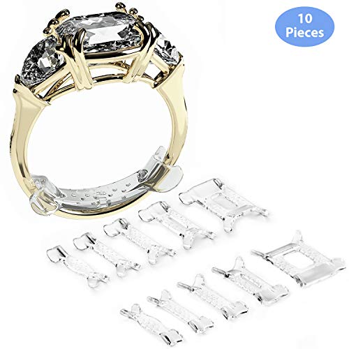 Chrome Cherry Ringo Invisible Ring Size Adjuster for Loose Rings Ring  Adjuster Fit Any Rings, Ring Sizers, 10 PCS, Assorted Sizes