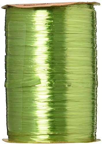 Berwick Wraphia Pearlized Rayon Craft Ribbon, 100-Yard Spool, Jungle Green