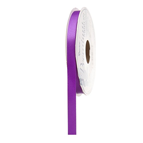Darice Double Faced Satin Poly Ribbon, 3/8" x 20 yd, Purple