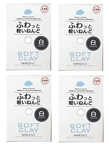 Daiso Japan DAISO JAPAN Soft Clay Lightweight fluffy White 4 packs