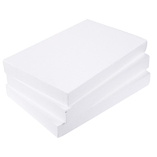 Juvale Foam Rectangle, Arts and Crafts Supplies (17 x 11 x 2 in, 3