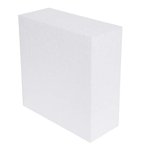 SilverlakeLLC Silverlake Craft Foam Block - 10x10x4 EPS Polystyrene Squares  for Crafting, Modeling, Art Projects and Floral Arrangements 