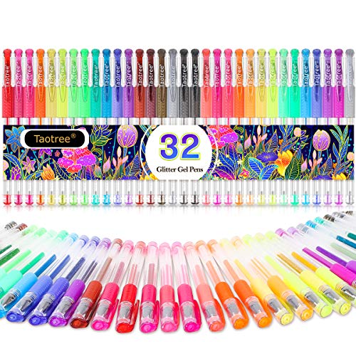 Adult Coloring Amazon Gel Pens Glitter 12/24Pcs Metallic Glitter